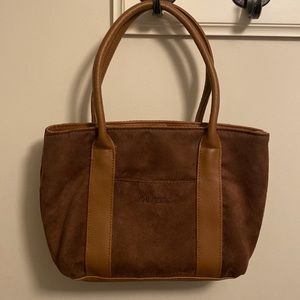 Shiseido suede mini tote